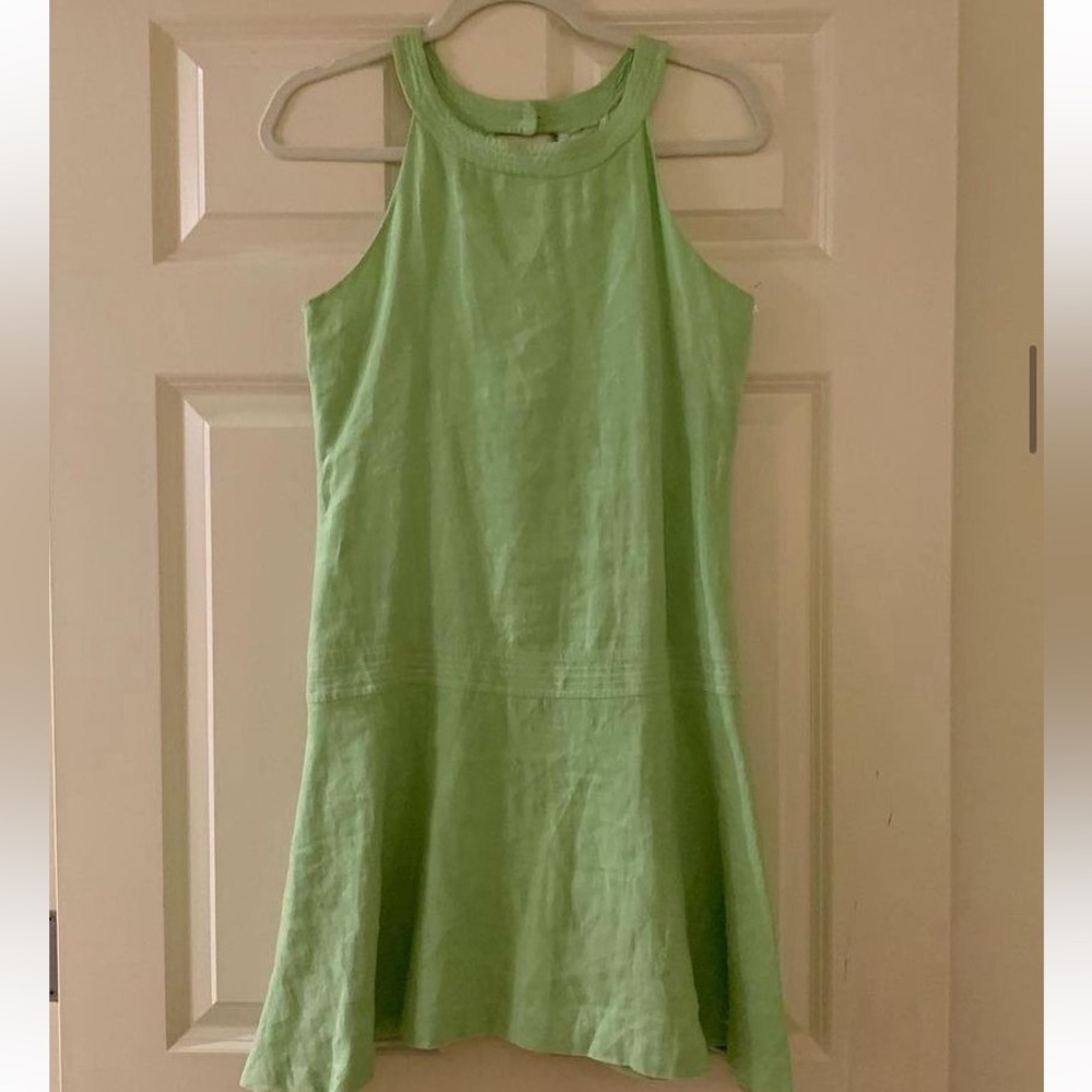 Green mini dress